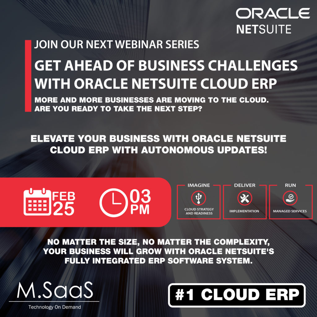 Get Ahead of Business Challenges with Oracle NetSuite Cloud ERP